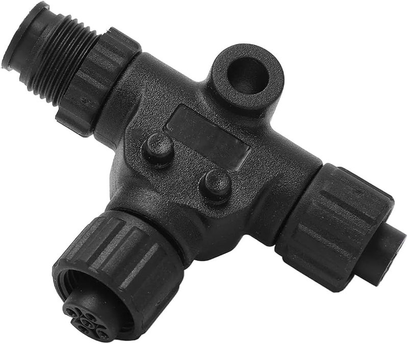 موصل T لـ NMEA2000 بثلاث منافذ مقاوم للماء من الأبس ومعدني لمعدات القوارب - Image 1